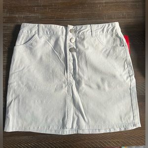 Light Blue Button Up Skirt - NWT Medium